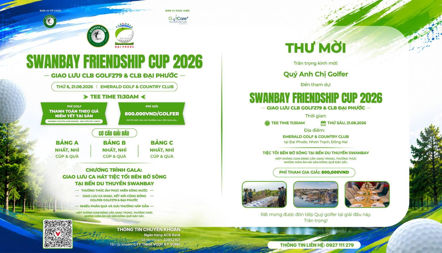 SwanBay Friendship Cup 2026 chính thức khởi tranh