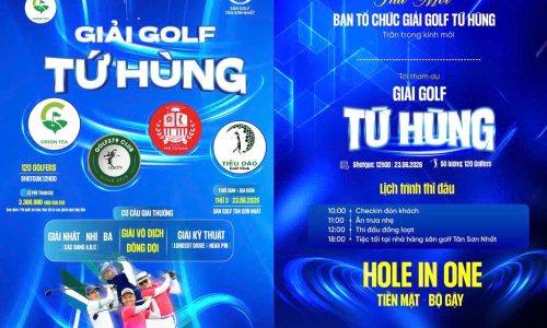 Giải golf Tứ Hùng lần 7 – Trà Xanh Championship 2026 chính thức khởi tranh